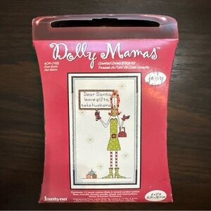 Dolly Mamas Counted Cross Stitch Kit Dear Santa #019-0423 Grannycore